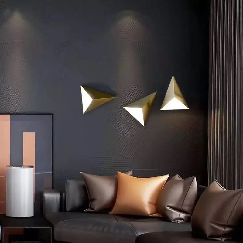 Lampara Pared Triangulos  3500K image 1