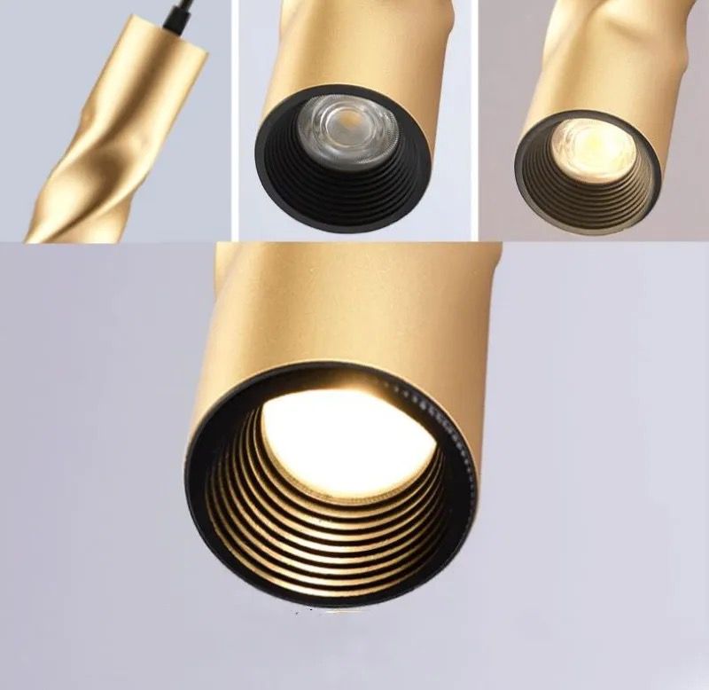 LAMPARA TORNEADA - Dorado image