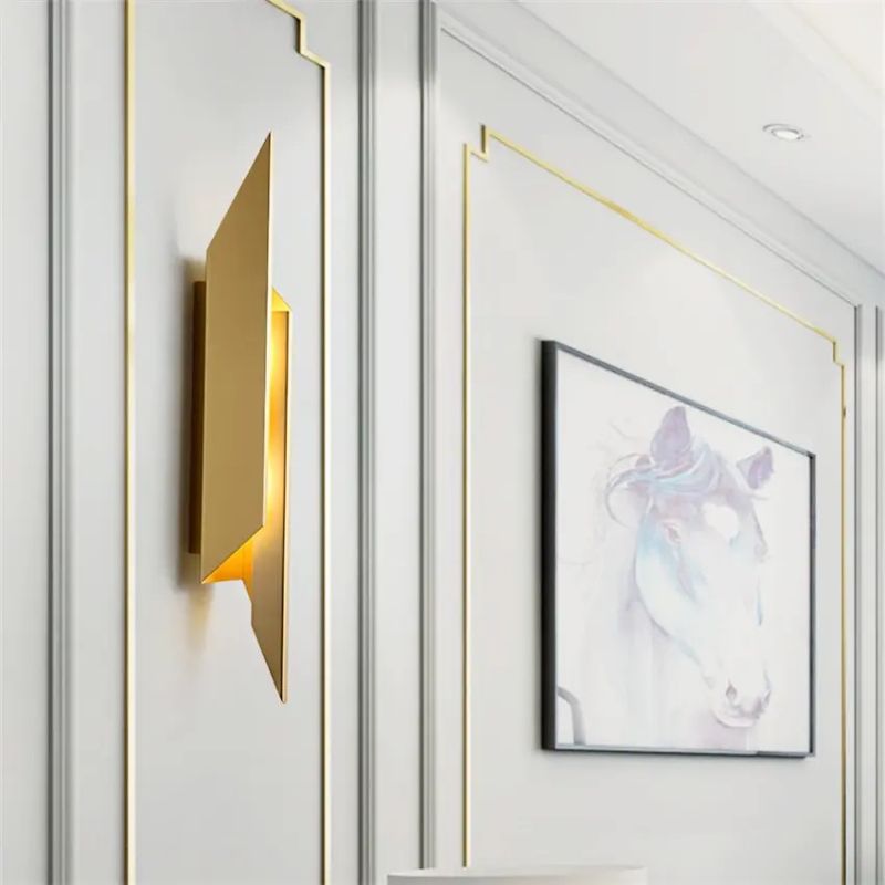 Lampara Pared Bronce Nordico Simple image 0